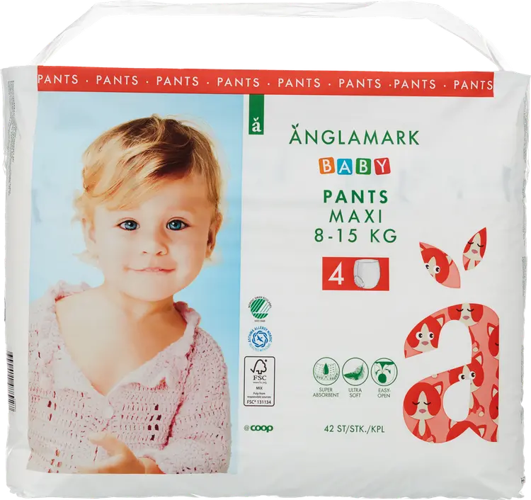 Änglamark Baby housuvaippa 4 maxi 8-15 kg 42 kpl