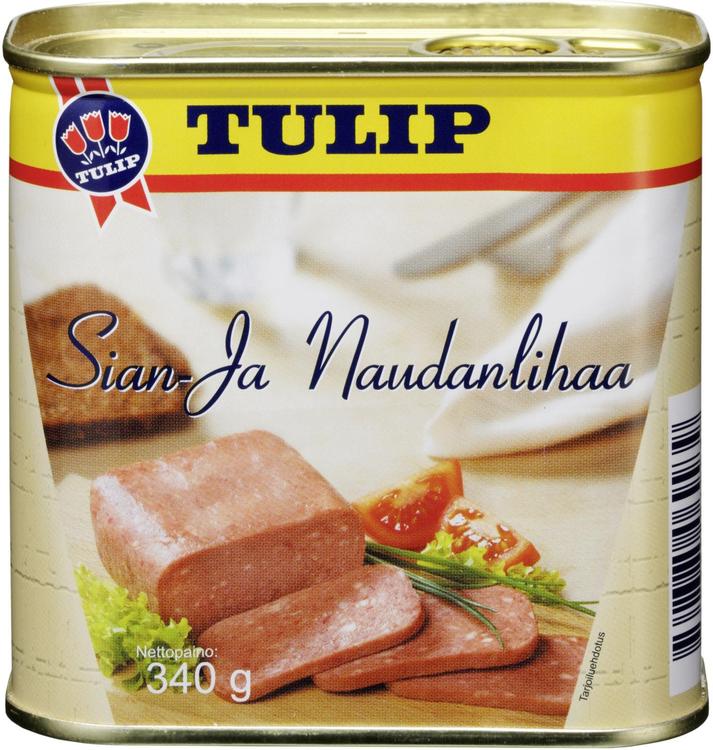 Tulip 340g sian ja naudanlihaa säilyke