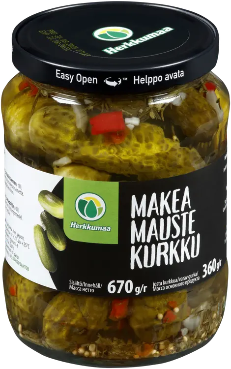 Herkkumaa Makea maustekurkku 670/360 g