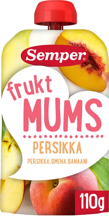 Semper Fruktmums Persikka 6kk hedelmäsose 110g