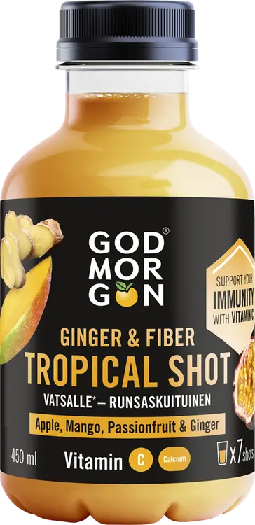 God Morgon Ginger Fiber Tropical Shot 450 ml