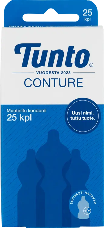 Tunto Conture muotoiltu kondomi 25kpl