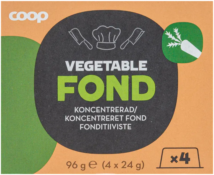 Coop kasvisfonditiiviste 4 x 24 g (96 g)