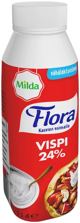 Flora by Milda Vispi 24% Vähälaktoosinen 2,5 dl