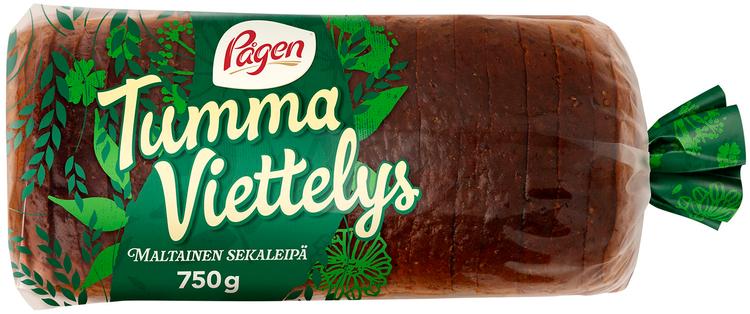 Pågen Tumma Viettelys viipaloitu maltainen sekaleipä 750g