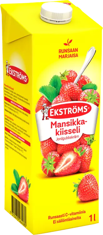 Ekströms Extra Prima mansikkakiisseli 1l