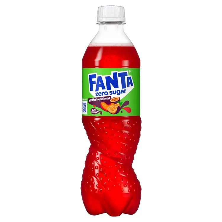 Fanta Etelän Hedelmät Zero virvoitusjuoma muovipullo 0.5 L