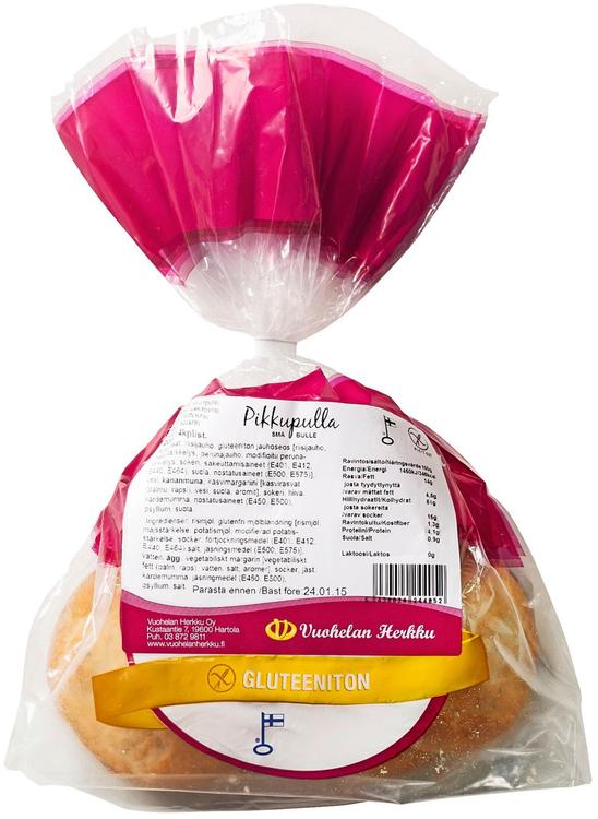 Vuohelan gluteeniton Pikkupulla 4/200g