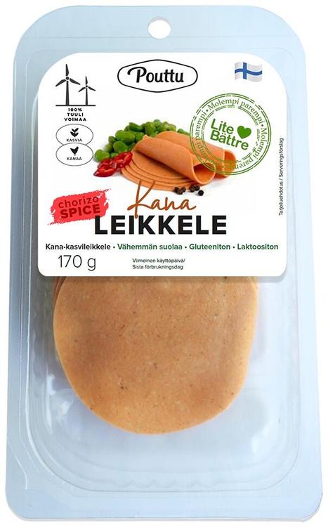 Pouttu Lite Bättre Chicken-vegetable cold cut Chorizo 170g