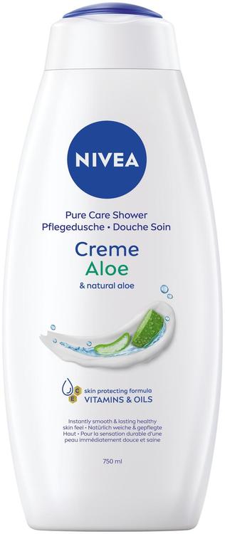 NIVEA 750ml Creme Aloe Shower Cream -suihkusaippua