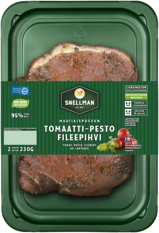 Snellman Maatiaispossun tomaatti-pesto fileepihvi 2 kpl 230 g