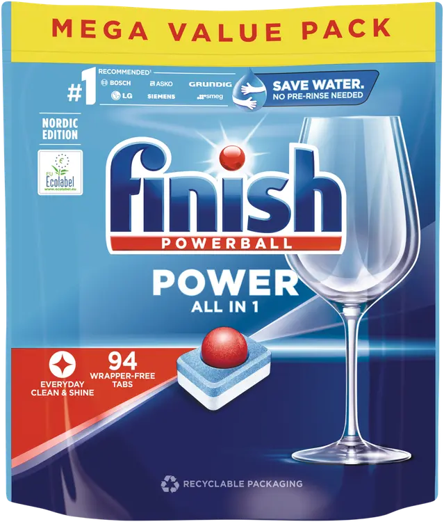 Finish Power All-in-1 konetiskitabletti 94kpl