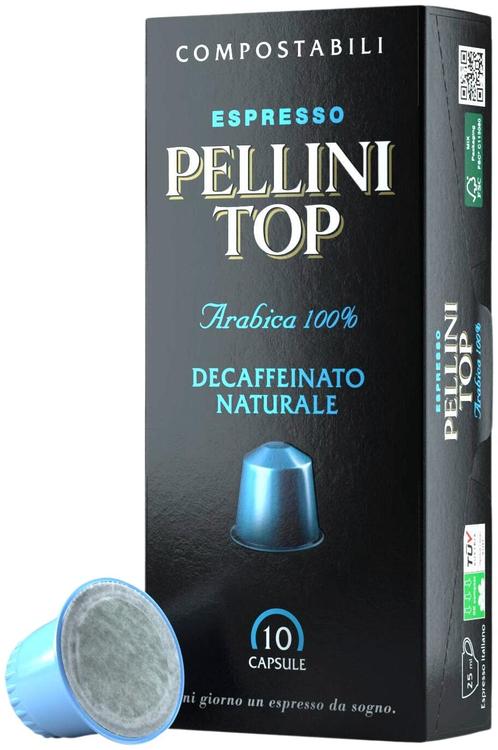 Pellini TOP kahvikapseli 50g Nespresso kahvikoneeseen, kofeiiniton