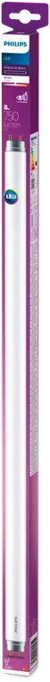 Philips LED loisteputki T8 750lm 8W 600mm G13 3000K huurrettu