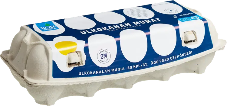 Kotimaista ulkokanan munat M10