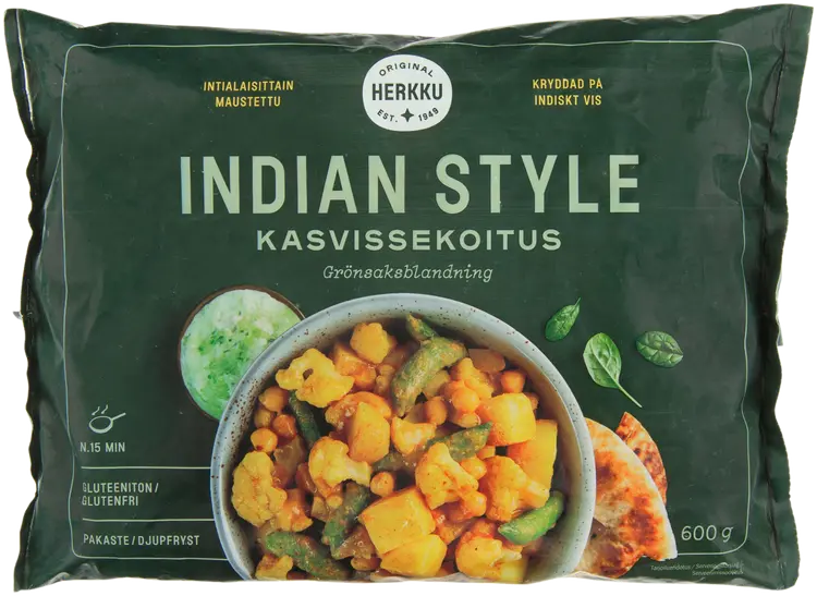 Herkku Indian Style Kasvissekoitus pakaste 600g