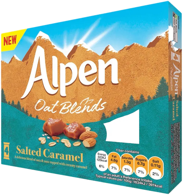Alpen Oat Blends Salted Caramel 128g