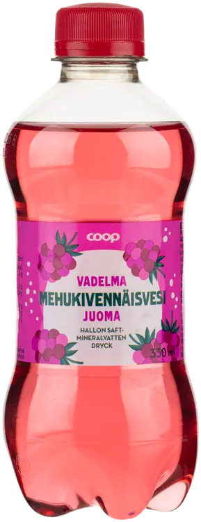 Coop Vadelma mehukivennäisvesijuoma 330 ml