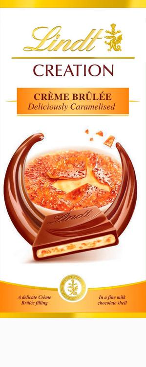 Lindt Creation Crème Brûlée täytemaitosuklaalevy 150g