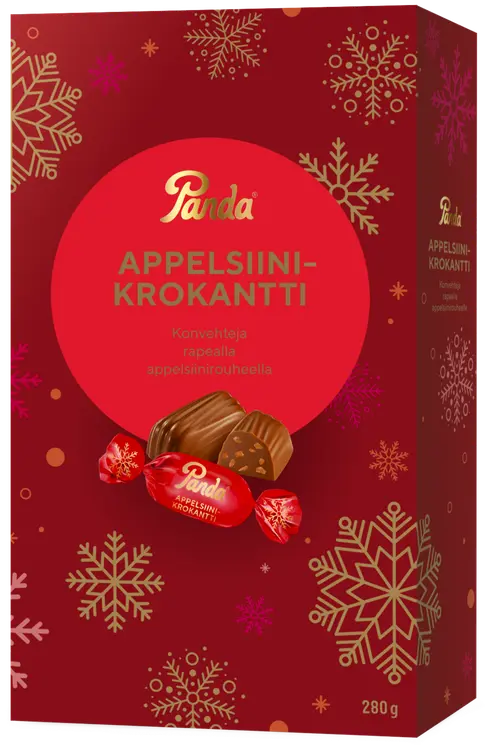 Panda appelsiinikrokantti konvehti 280g