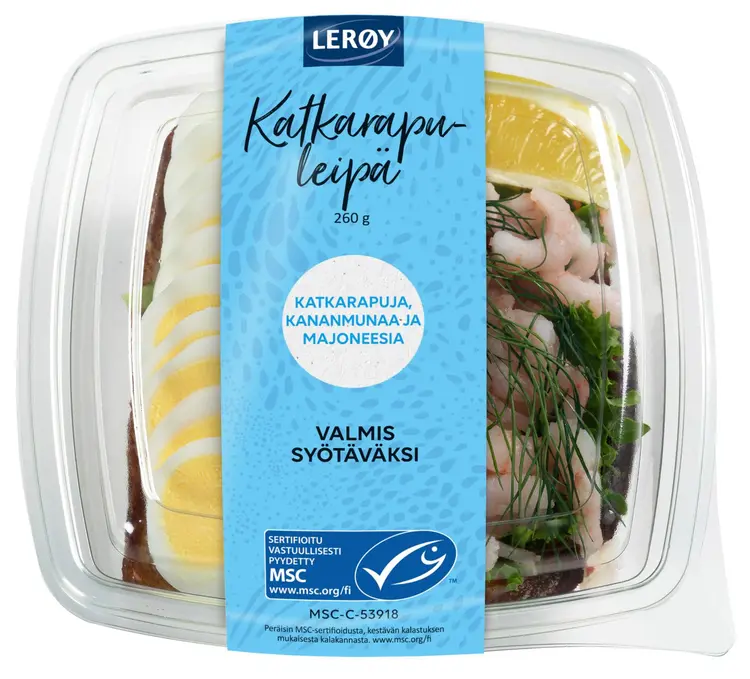 Leroy katkarapuleipä MSC 260 g