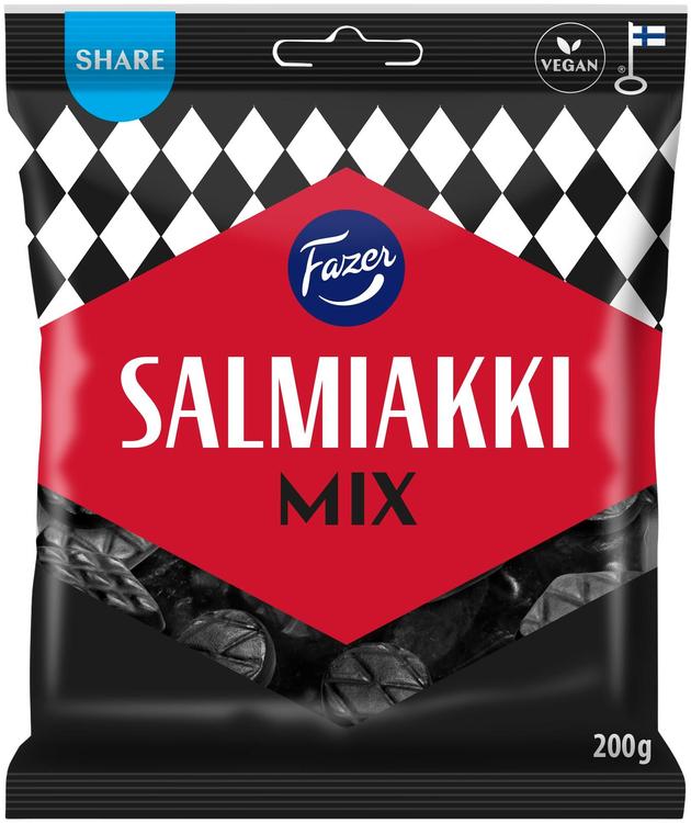 Fazer Salmiakki Mix salmiakki karkkipussi 200g