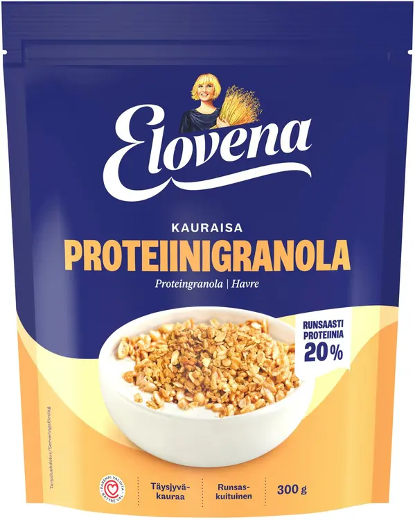 Elovena 300g kauraisa proteiinigranola
