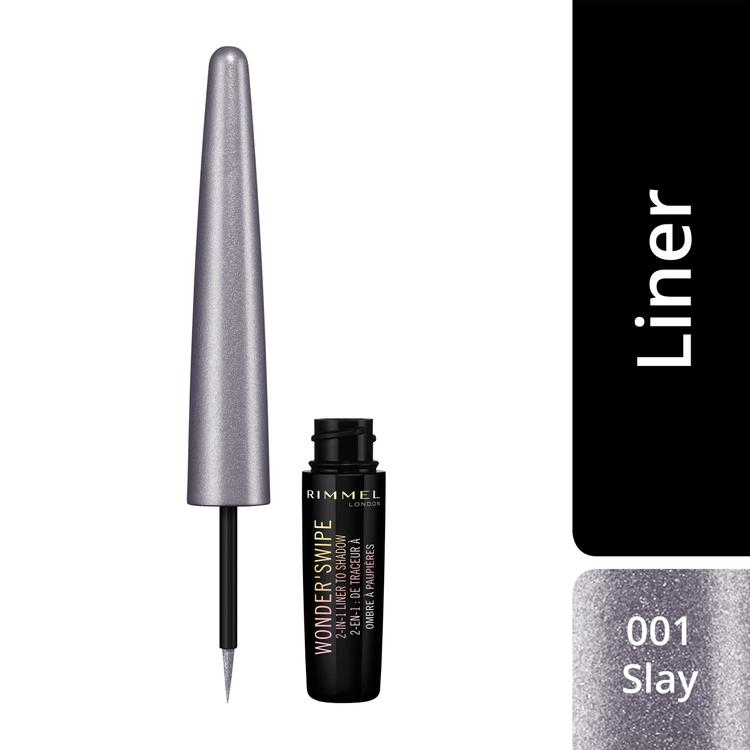 Rimmel Wonder'Swipe 2-in-1 Eyeliner to Shadow 001 Slay -silmänrajauskynä 1,7 ml