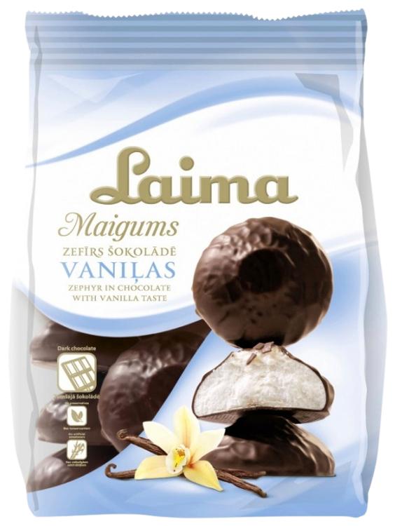 Laima vaniljemaitseline sefiir šokolaadis 200 g