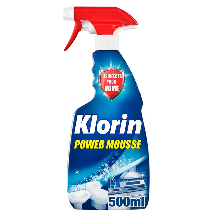 Klorin Power Mousse puhdistus- ja desinfiointi sprayvaahto 500 ml