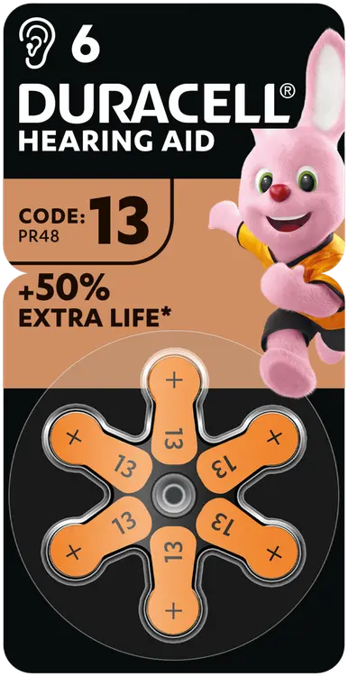 Duracell kuulolaiteparisto 13 6kpl