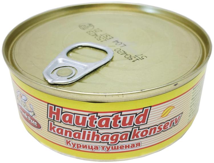 Hautatud kanalihaga konserv 240g