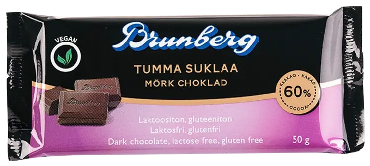 Brunberg Tumma suklaa 60 % 50g