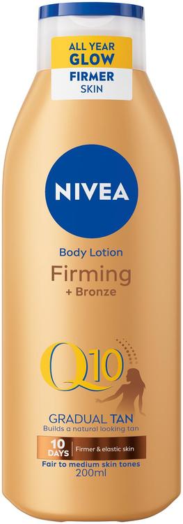 NIVEA 200ml Q10 Firming +Bronze Body Lotion -vartaloemulsio