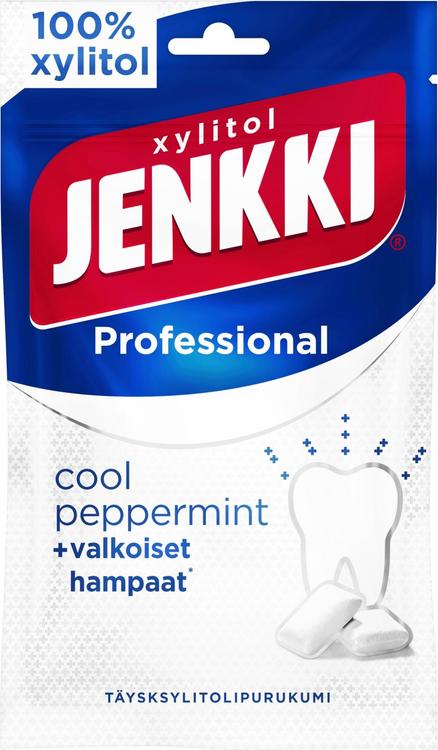 Jenkki Professional Cool Peppermint ksülitoliga närimiskummid 80g