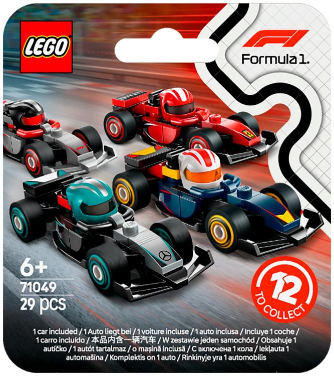LEGO® Minifigures 71049 Keräiltävät F1®-kilpa-autot Ajoneuvosarja