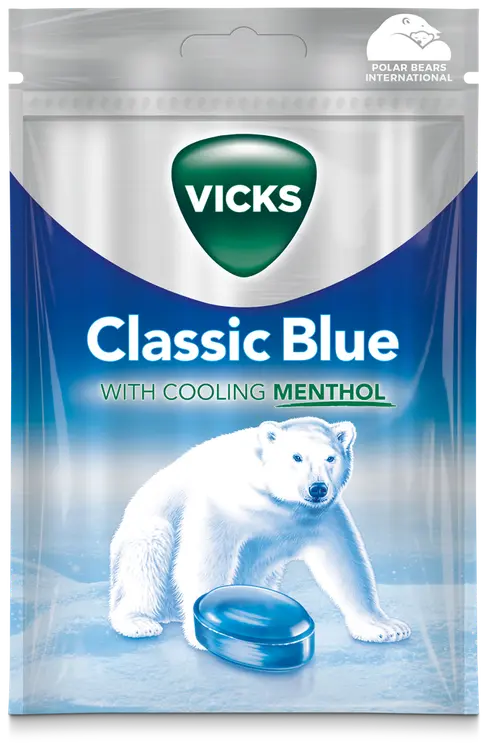 Vicks Classic Blue kurkkupastilli 72g