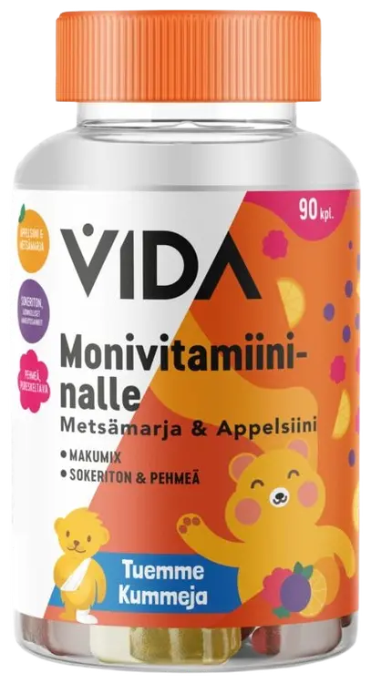 Vida Monivitamiininalle metsämarja & appelsiini 90 kpl / 180 g