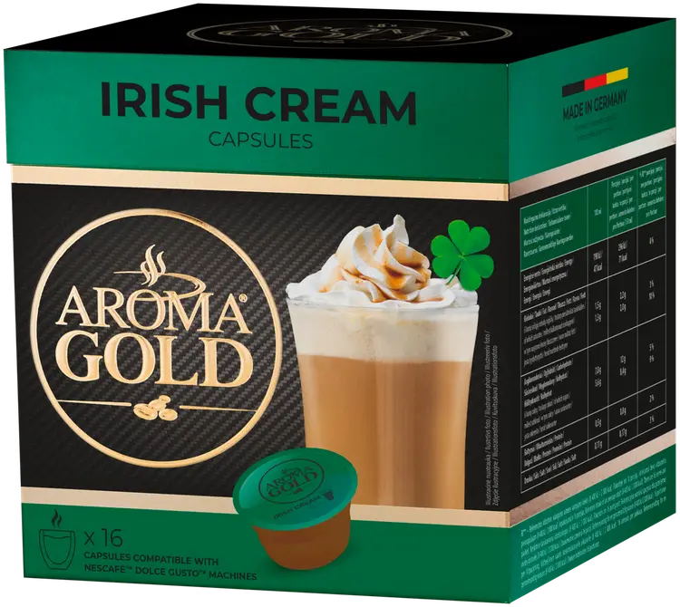 AROMA GOLD Irish Cream pikakahvikapselit 16 kpl, 256 g