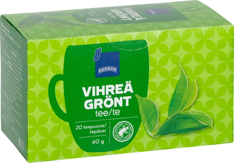 Rainbow vihreä tee 40g/20ps
