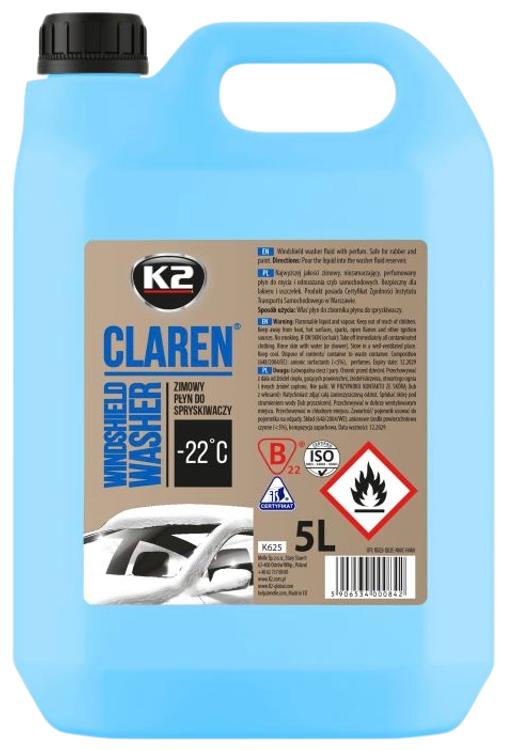 K2 Claren -22°C klaasipesu nanoosakestega 5l talv