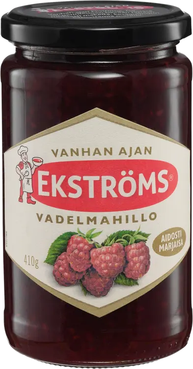 Ekströms Vanhan ajan vadelmahillo 410g