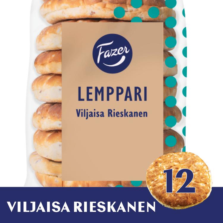 Fazer Lemppari Viljaisa Rieskanen 8kpl 400g