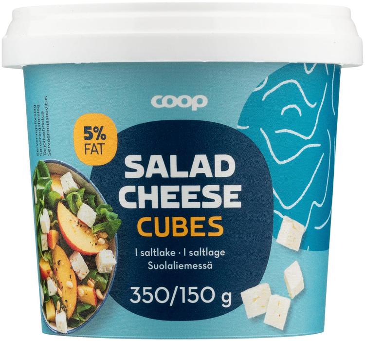 Coop salaattijuustokuutiot kevyt 150 g