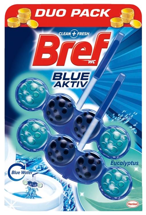 Bref Blue Aktiv Eucalyptus WC-värskendaja Duo-Pack 2 x 50 g