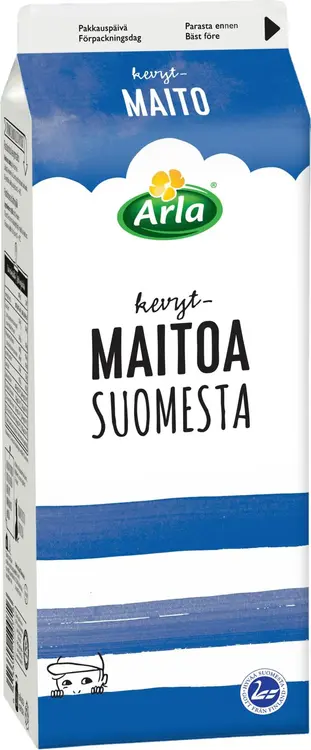 Arla 1,5 L Suomesta kevytmaito