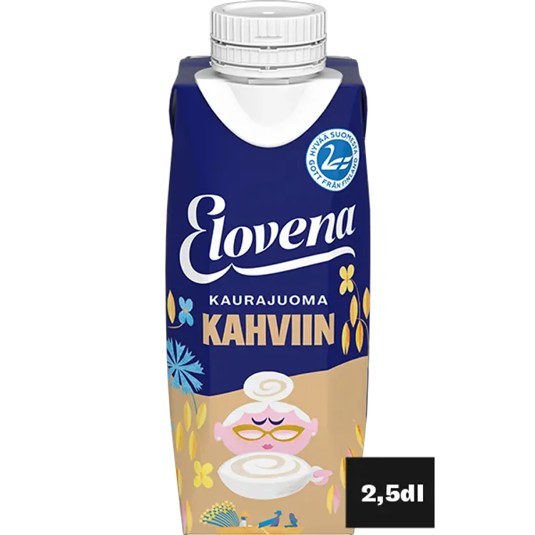 Elovena 2,5dl kaurajuoma kahviin