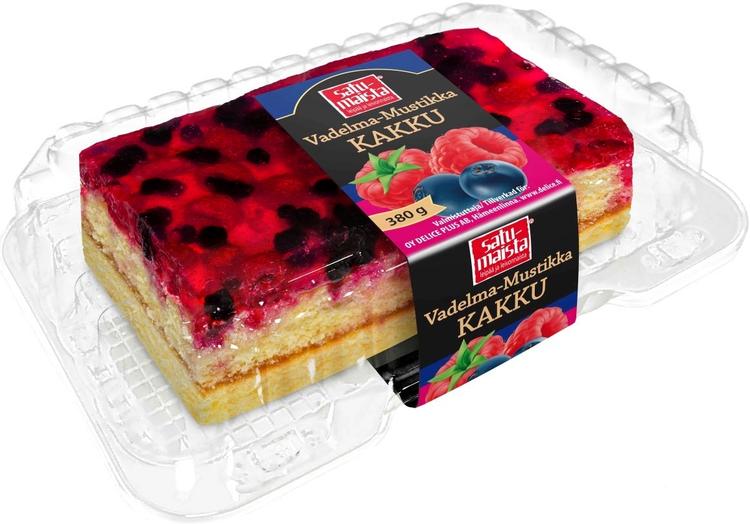 Satumaista 380g Vadelma-Mustikkakakku