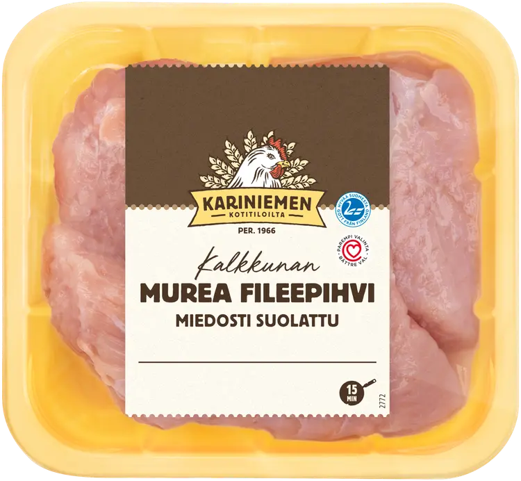 Kariniemen Kalkkunan fileepihvi miedosti suolattu 400 g