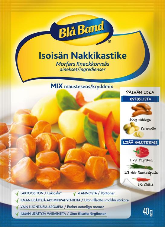 Blå Band Mix Isoisän Nakkikastikeainekset mausteseos 40g